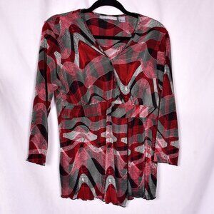 NY Collection Long Sleeve Blouse Size XL